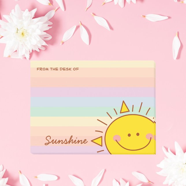 Post-it® Du bureau de Cute Little Rainbow Sunshine (Créateur téléchargé)