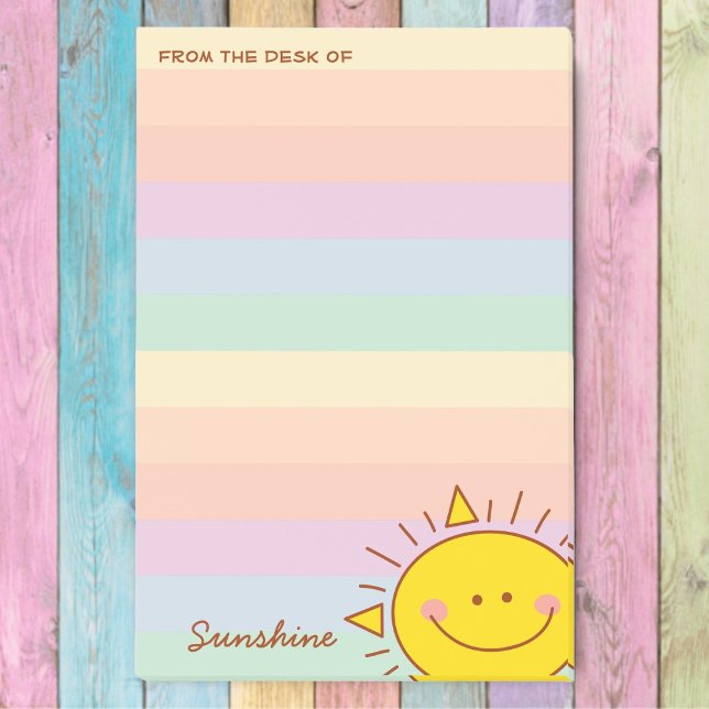 Post-it® Du bureau de Cute Little Rainbow Sunshine (Créateur téléchargé)