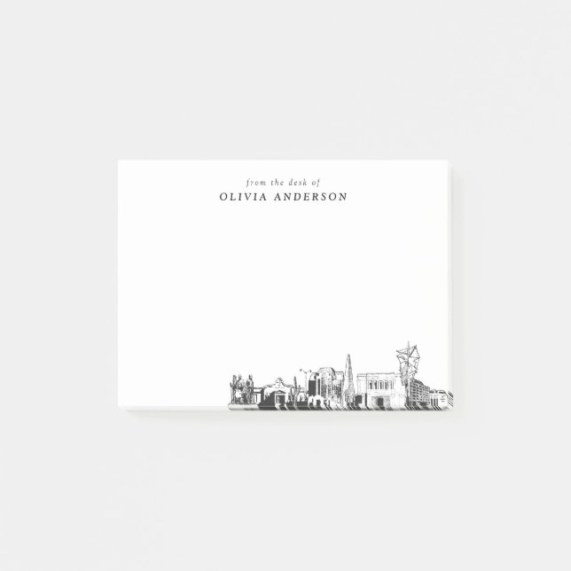 Post-it® Du bureau de Mesa Skyline Personnalisé (Devant)