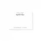 Du bureau de noir et blanc Script Votre nom