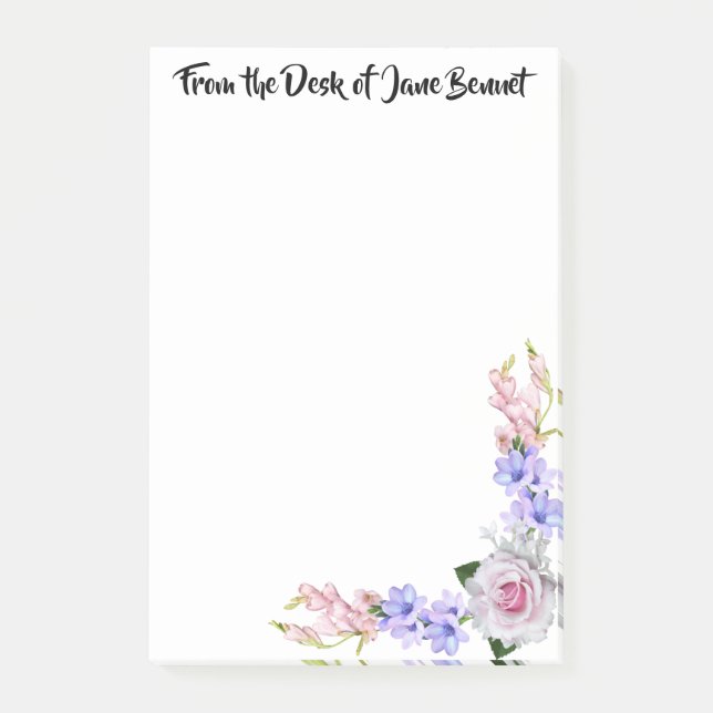 Post-it® Du bureau de Personal Rose Post-It Notes (Devant)