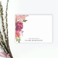 Du Bureau Du Bouquet D'Aquarelle Romantique