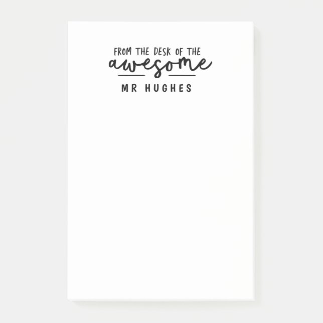 Post-it® Du bureau du cadeau lumineux de professeur (Devant)