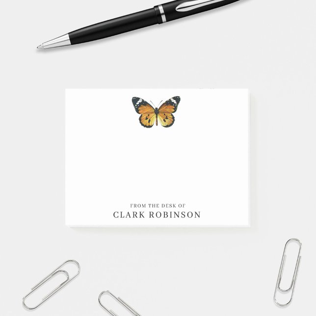 Post-it® Du Bureau Du Papillon Américain Lady (Créateur téléchargé)