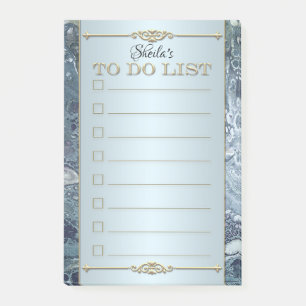 Post-it® Dusty Blue Elegant To Do List Post It Notes