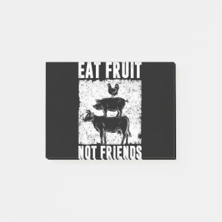 Post-it® Eat Fruit Not Friends Veganer Statement Vegetarier