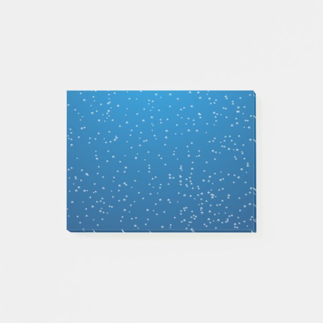 Post-it® Eau Bleue Profonde Et Petites Bulles (Devant)