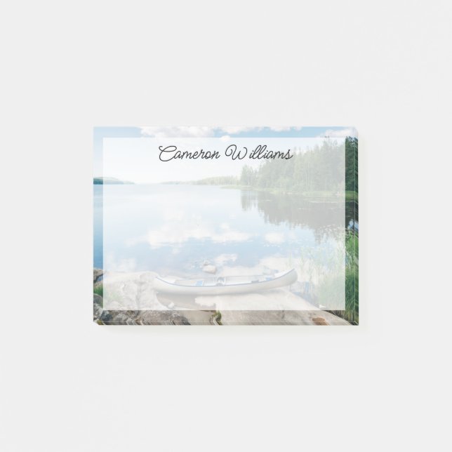 Post-it® Eau | Canot sur le lac Suède (Devant)