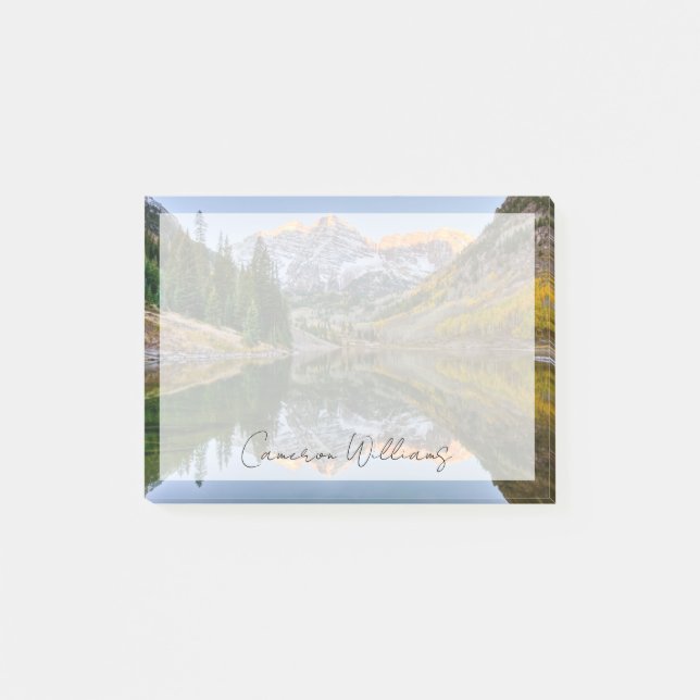 Post-it® Eau | Maroon Bells Lake Aspen Trees (Devant)