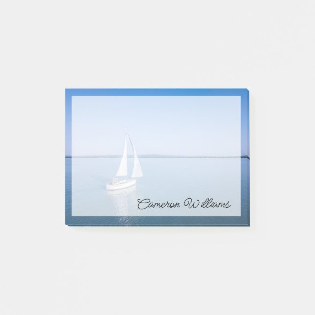 Post-it® Eau | Yacht au lac Balaton en Hongrie (Devant)