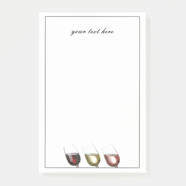 Post-it® Échantillon de vin (Devant)