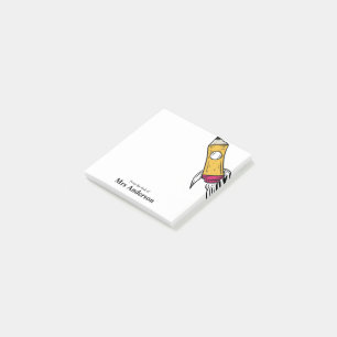 Post-it® École de la fusée spatiale de l'enseignant