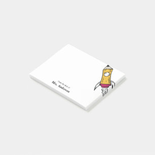 Post-it® École de la fusée spatiale de l'enseignant