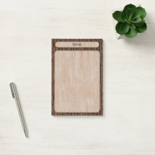 Post-it® Écorce rustique Faux Wood Grain