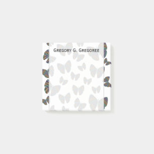 Post-it® Écran de papillons aux ailes rayées colorées