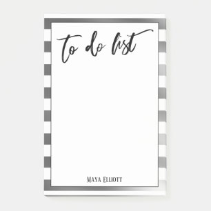 Post-it® Écriture à faire Liste des bandes d'argent et de b