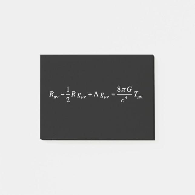 Post-it® Einstein field equation of general relativity (Devant)