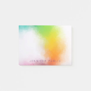 Post-it® Elégant Art Abstrait moderne coloré Bleu pourpre