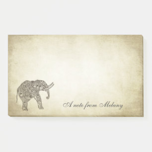 Post-it® Elégant chic dame éléphant vintage