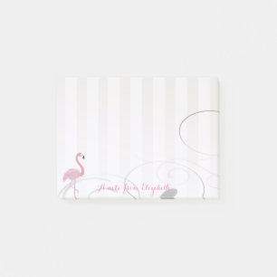 Post-it® Élégant Chic Stylish Girly, Flamant rose rose