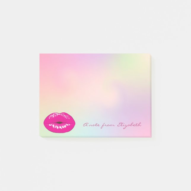 Post-it® Élégant Chic Stylish Girly Ombre Lips (Devant)