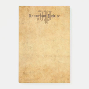 Post-it® Élégant Classic Calligraphié Monogramme Modèle