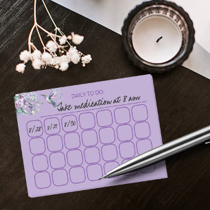 Post-it® Élégant Colibri Quotidien À Faire Tracker