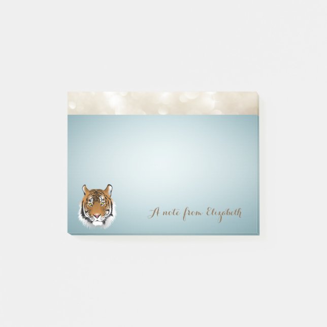 Post-it® Élégant Cute Lovely Stylish, Tigre, Personalisé (Devant)