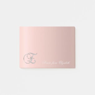 Post-it® Élégant Cute Stylish Girly -Monogramme