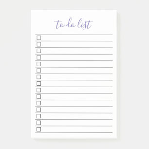 Post-it® Élégant Design Chic Liste de Todo Script manuscrit