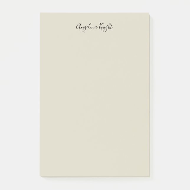 Post-it® Élégant Design Chic Plain écriture Script (Devant)