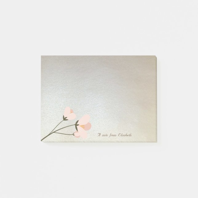 Post-it® Élégant et stylé, Fleur (Devant)
