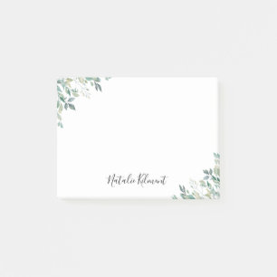 Post-it® Elégant Eucalyptus Verdure Rustique Feuilles verts