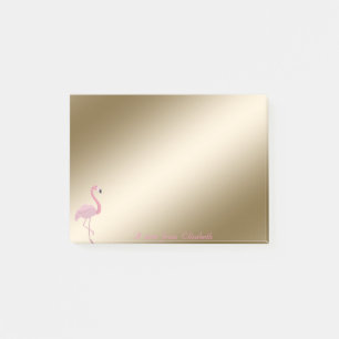 Post-it® Élégant, Fille, Flamant rose rose