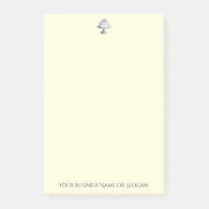 Post-it® Élégant Gâteau Dessin Boulangerie Affaires Jaune D