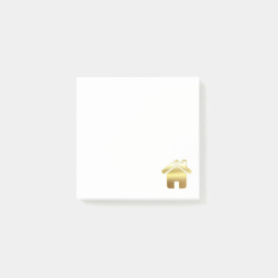 Post-it® Elegant Gold House Symbole Real Estate Design