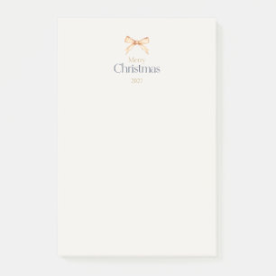 Post-it® Élégant «Joyeux Noël» Ruban Doré de Fêtes