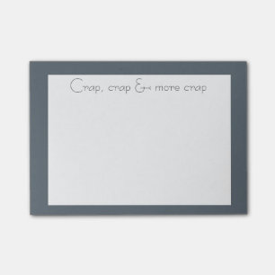 Post-it® Elégant look Crap, Crap & More Crap Fun Cote