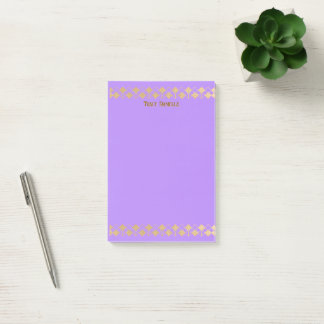 Post-it® Élégant Minimaliste Accent Doré Lavande