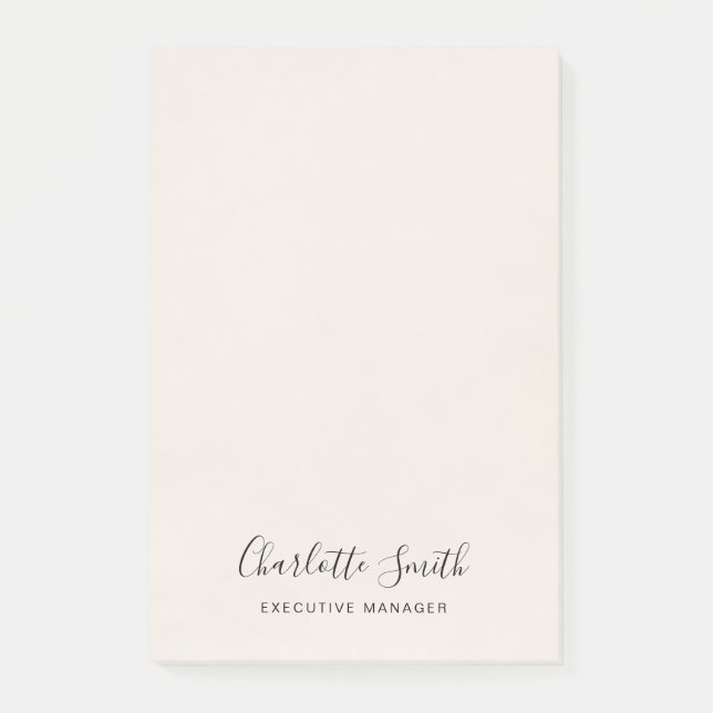 Post-it® Élégant minimaliste professionnel classique (Devant)