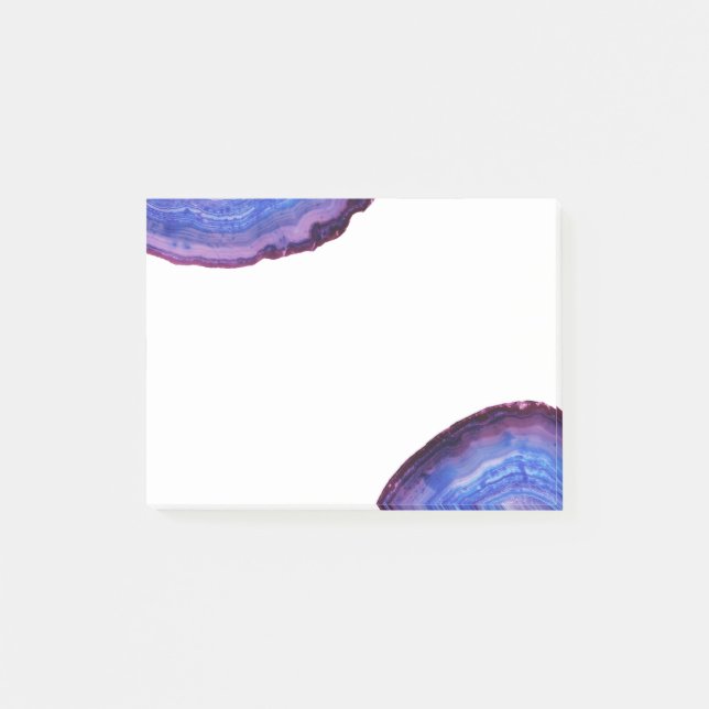 Post-it® Elégant moderne design violet agate pierre (Devant)