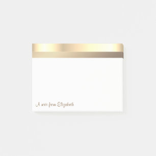 Post-it® Élégant Moderne Élégant Or - Personnalisé