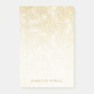 Post-it® Elegant moderne Parties scintillant or Modèle mini