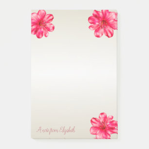 Post-it® Élégant Moderne Stylisé, Hibiscus-Personnalisé
