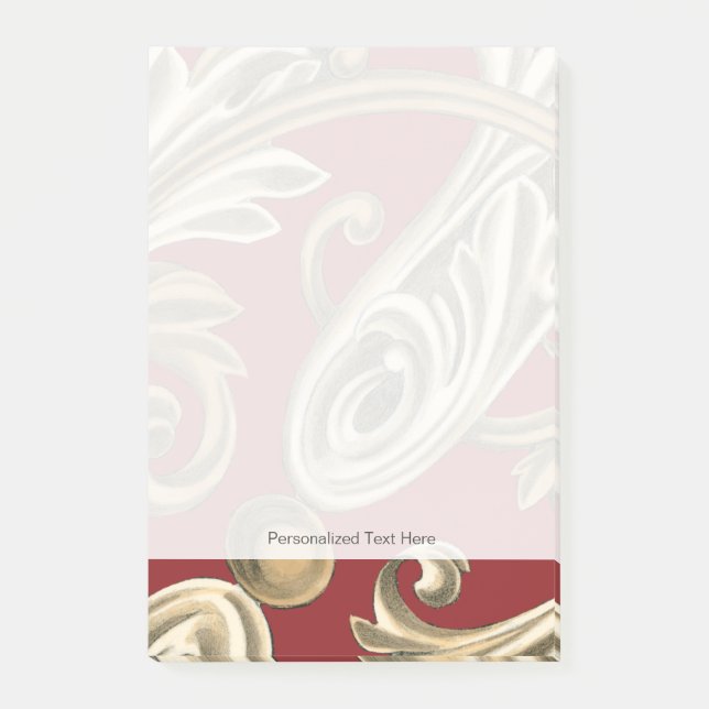 Post-it® Elégant Motif Botanique avec Foliage Tan (Devant)