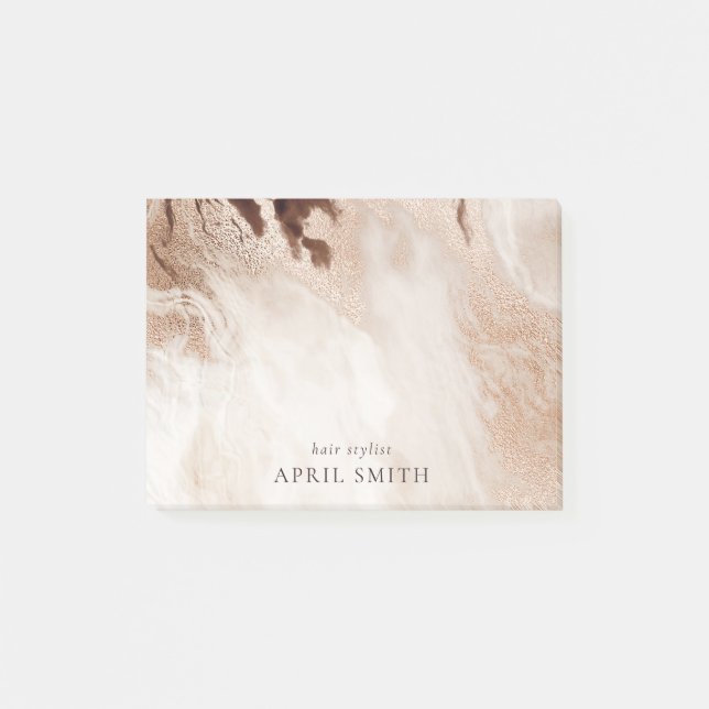 Post-it® Elégant Or Parties scintillant Agate Marbre Textur (Devant)