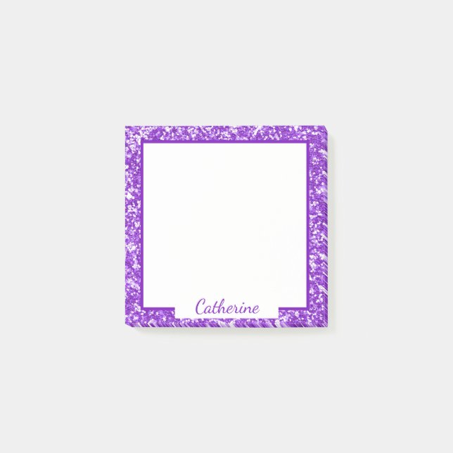 Post-it® Elégant Parties scintillant violet Bordure Cadre c (Devant)