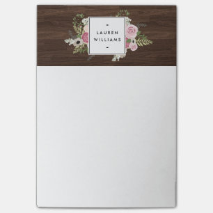 Post-it® Elégant Pays Français Roses Roses Roses Roses sur 