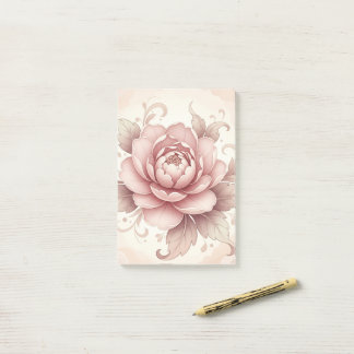 Post-it® Elegant Pink Flower -- Spring Floral
