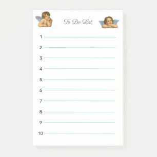 Post-it® Élégant Raphael Cherubs en blanc